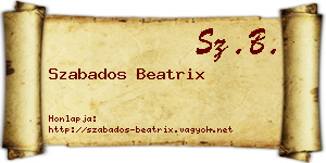 Szabados Beatrix névjegykártya
